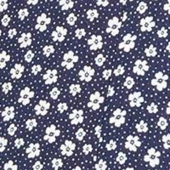 Sequin Hearts Women's Floral A-Line Dress Navy with Puff Short Sleeves XS - Picture 12 of 12